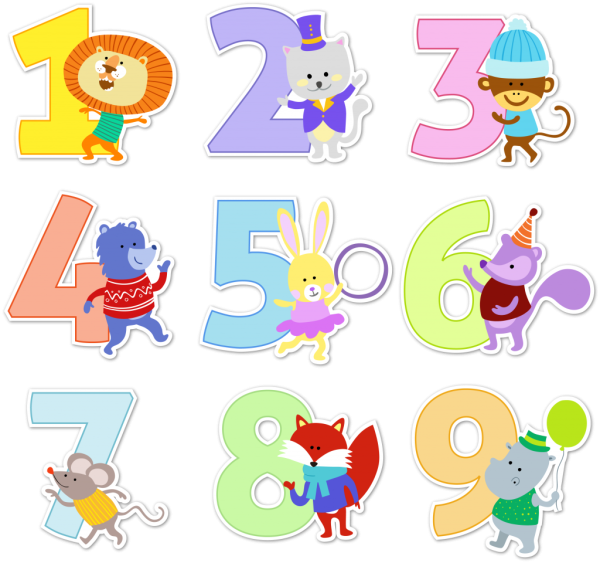 Цифры в кружочках