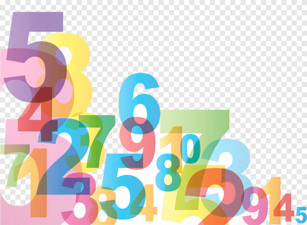 Декоративные цифры вектор