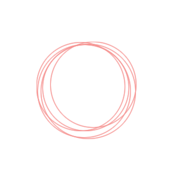 Красная круглая обводка