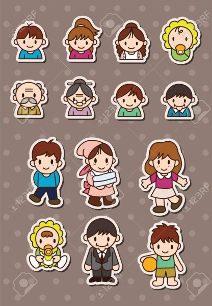 Стикеры про семью