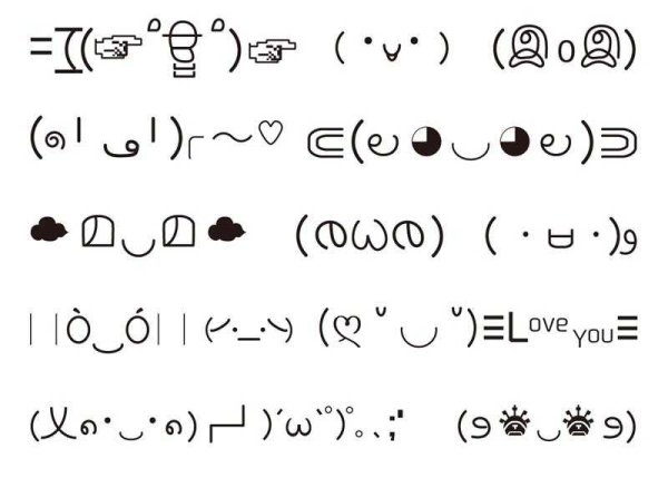 Смайлики из символов