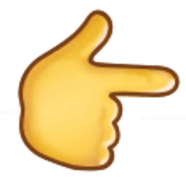 Смайлик палец влево