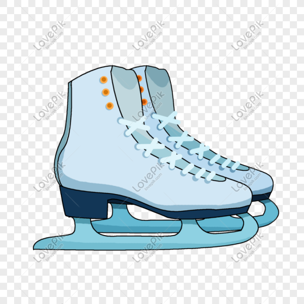 Блестящие коньки для презентации для детей