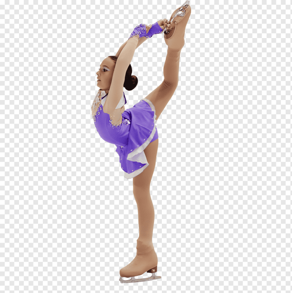 Фигуристка на белом фоне