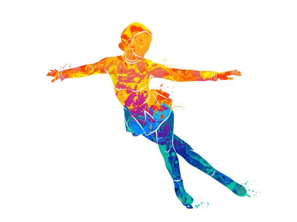 Фигурист без фона