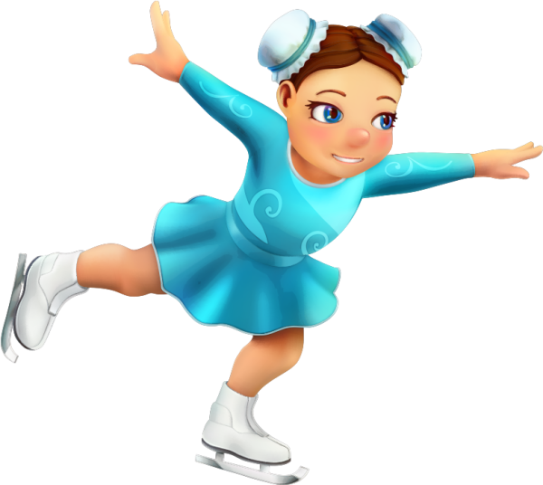 Фигуристка мультяшная