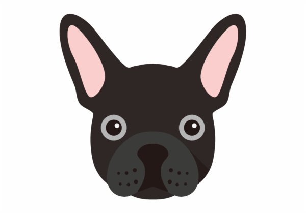 Мордочка французского бульдога