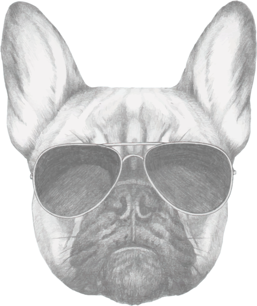 Французский бульдог Стикеры