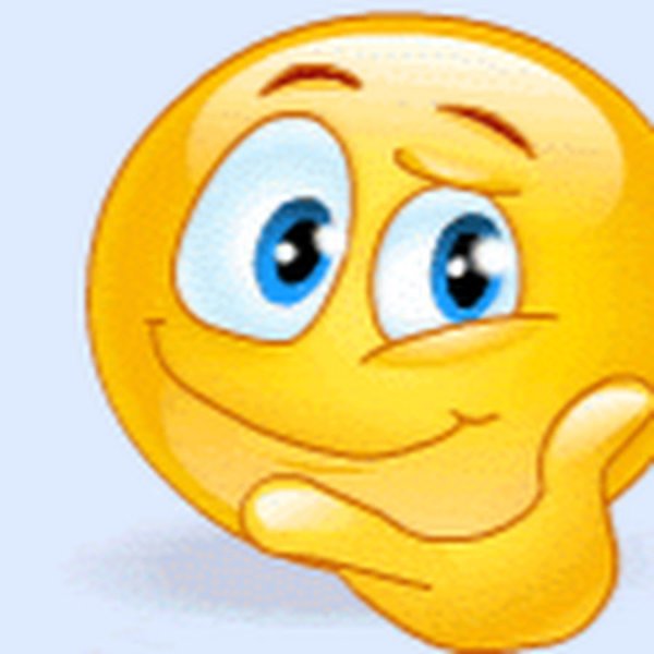 Смайлик думает анимация