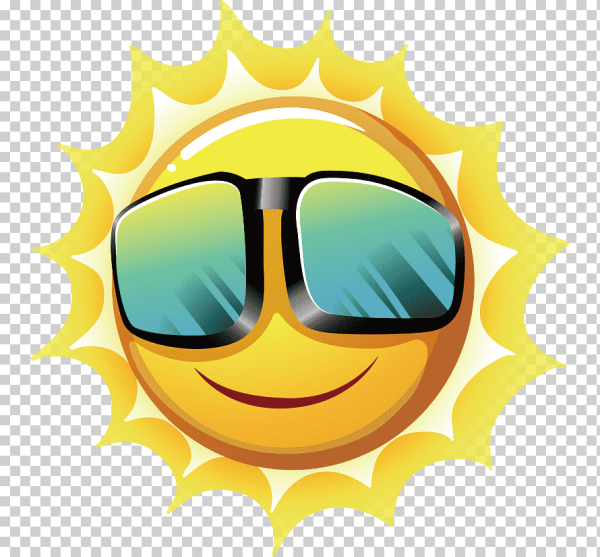Смайлик солнце в очках