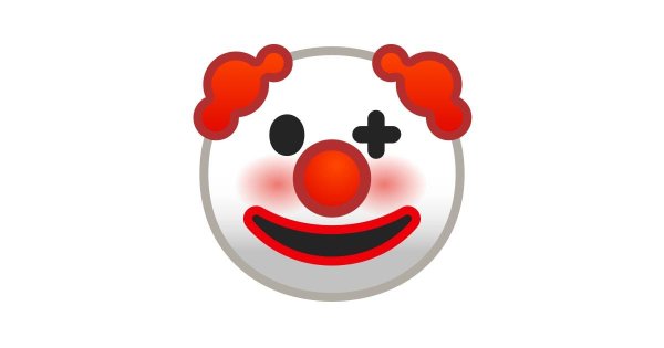 Клоун стикер