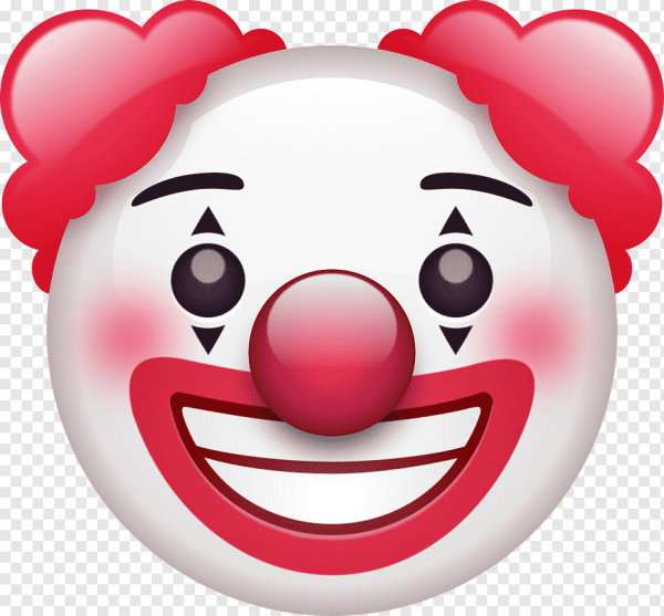 Маска клоуна эмодзи