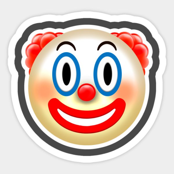 Клоун стикер ВК