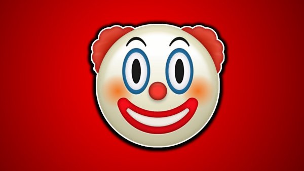 Клоун стикер