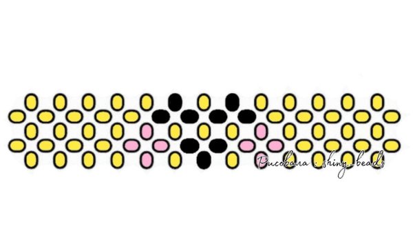 Смайлик из бисера схема