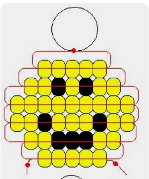 Смвлйлмк из бисера схема
