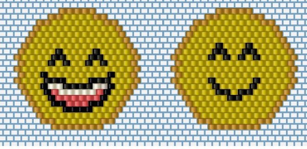 Смайлик из бисера