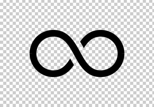 Знак бесконечности в круге