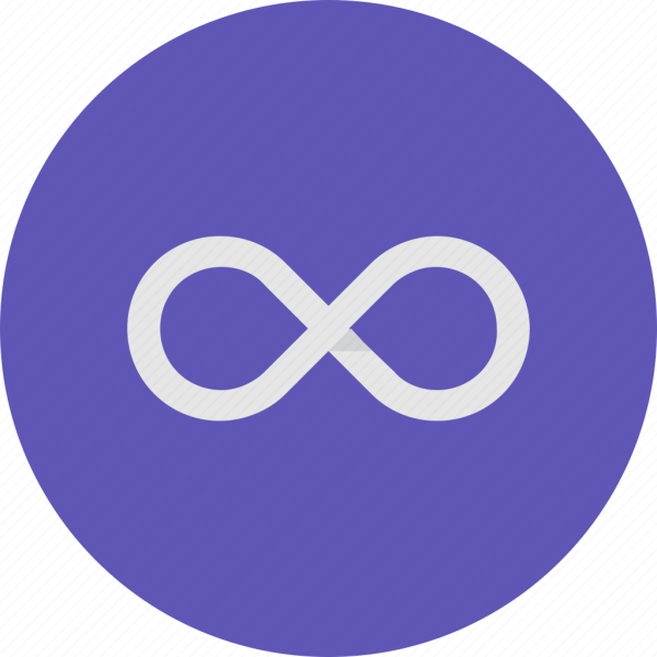 Знак бесконечности в кружке