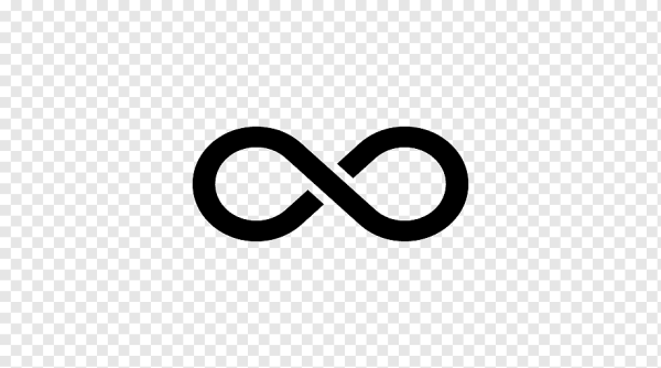 Знак бесконечности без фона