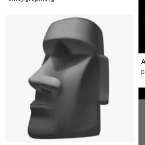 Статуи Моаи ЭМОДЖИ