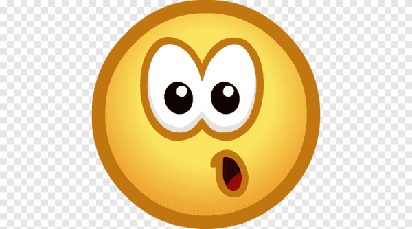 Смайл удивление на прозрачном фоне