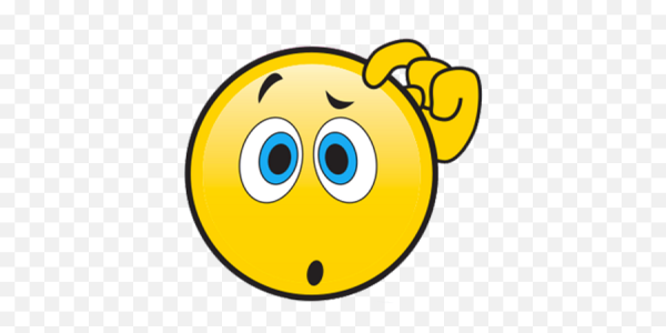 Вопросительный смайлик на прозрачном фоне