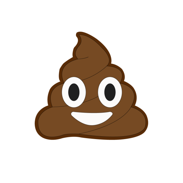 Какашка на прозрачном фоне