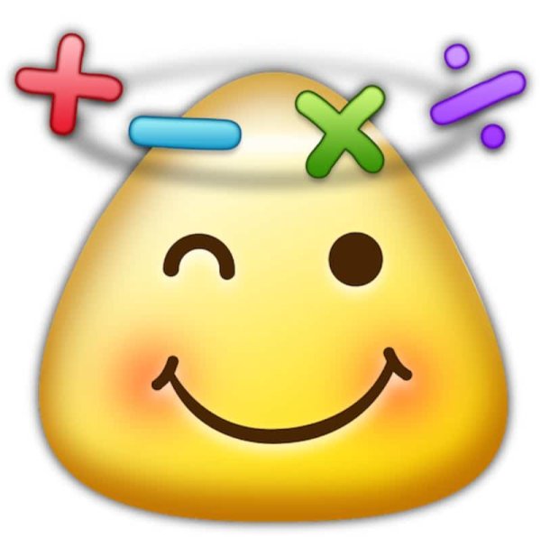 Смайлик с вопросом на прозрачном фоне