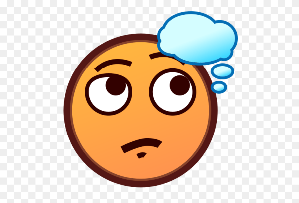 Задумчивый смайлик в очках