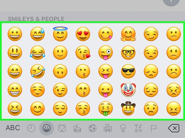 Переписка смайлами