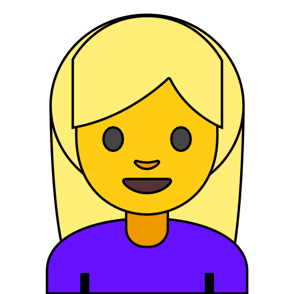 Смайлик женщина