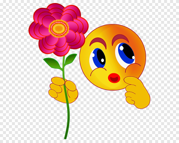 Цветы смайлики картинки