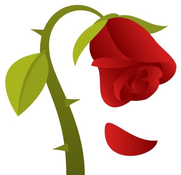 Эмодзи Розочка