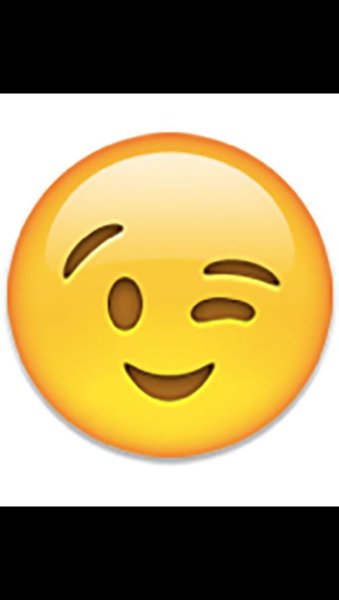 Подмигивающий смайлик на прозрачном фоне