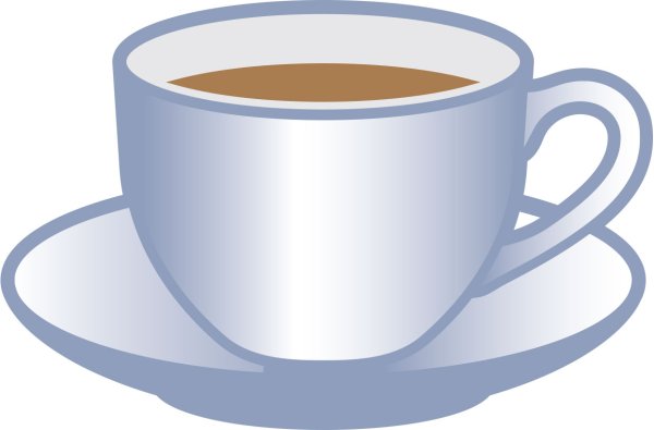 Чашка кофе стикер