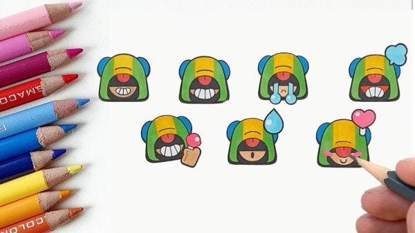 Леон значок из БРАВЛ старс