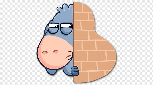 Стикеры ВК ослик