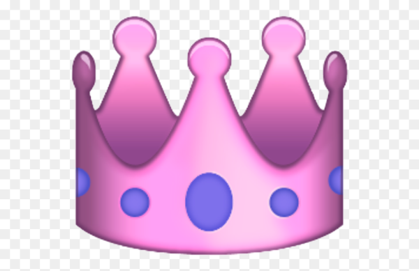 Смайлик в короне на прозрачном фоне