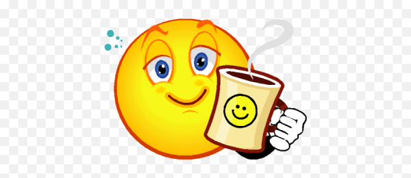 Смайлик доброе утро на прозрачном фоне