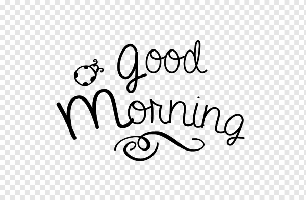 Good morning надпись