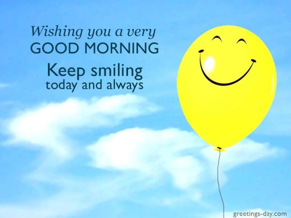 Good morning smile