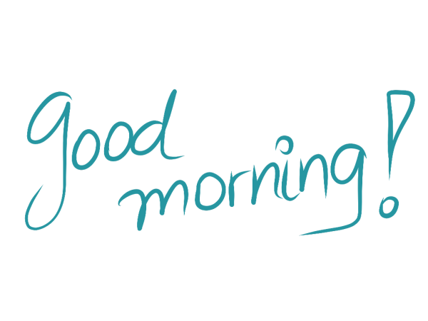 Красивые надписи с добрым утром на прозрачном фоне