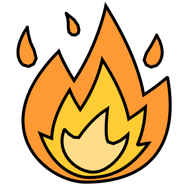 ЭМОДЖИ огонек