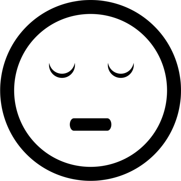 Иконка спящий смайлик