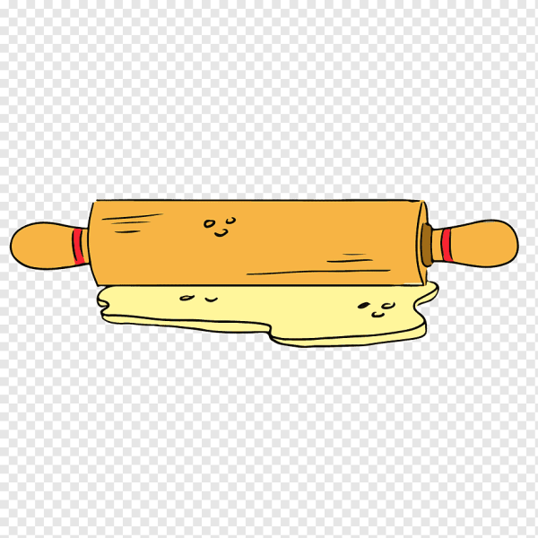 Скалка нарисованная