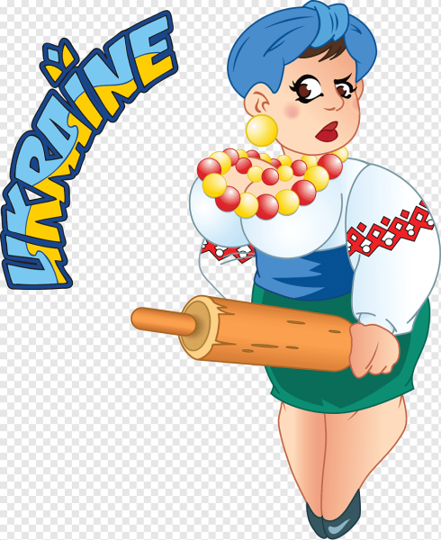 Картина баба со скалкой