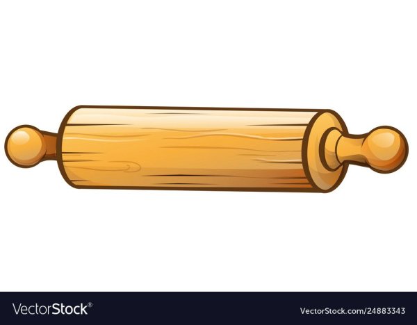 Скалка нарисованная