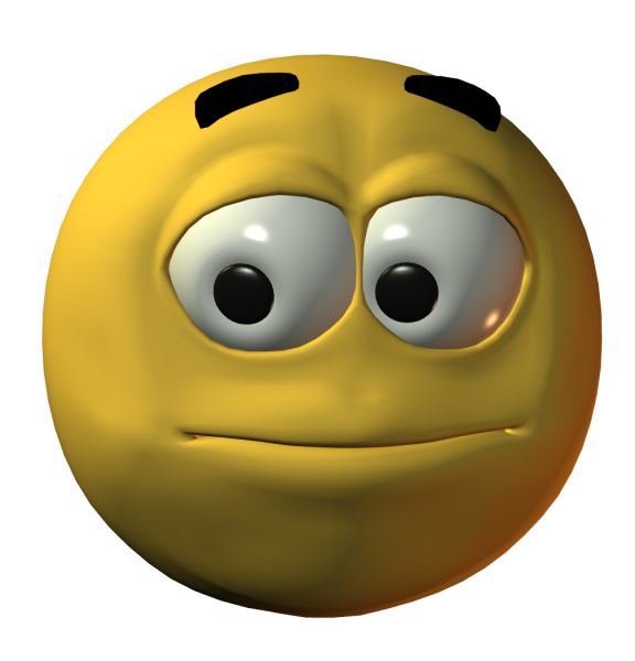 Грустный смайлик 3д