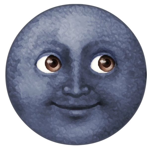 Луна насильница смайлик